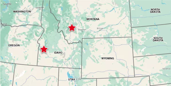 Areas served by our network of authorized dealers